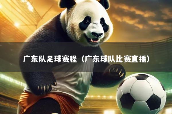 广东队足球赛程(广东球队比赛直播)